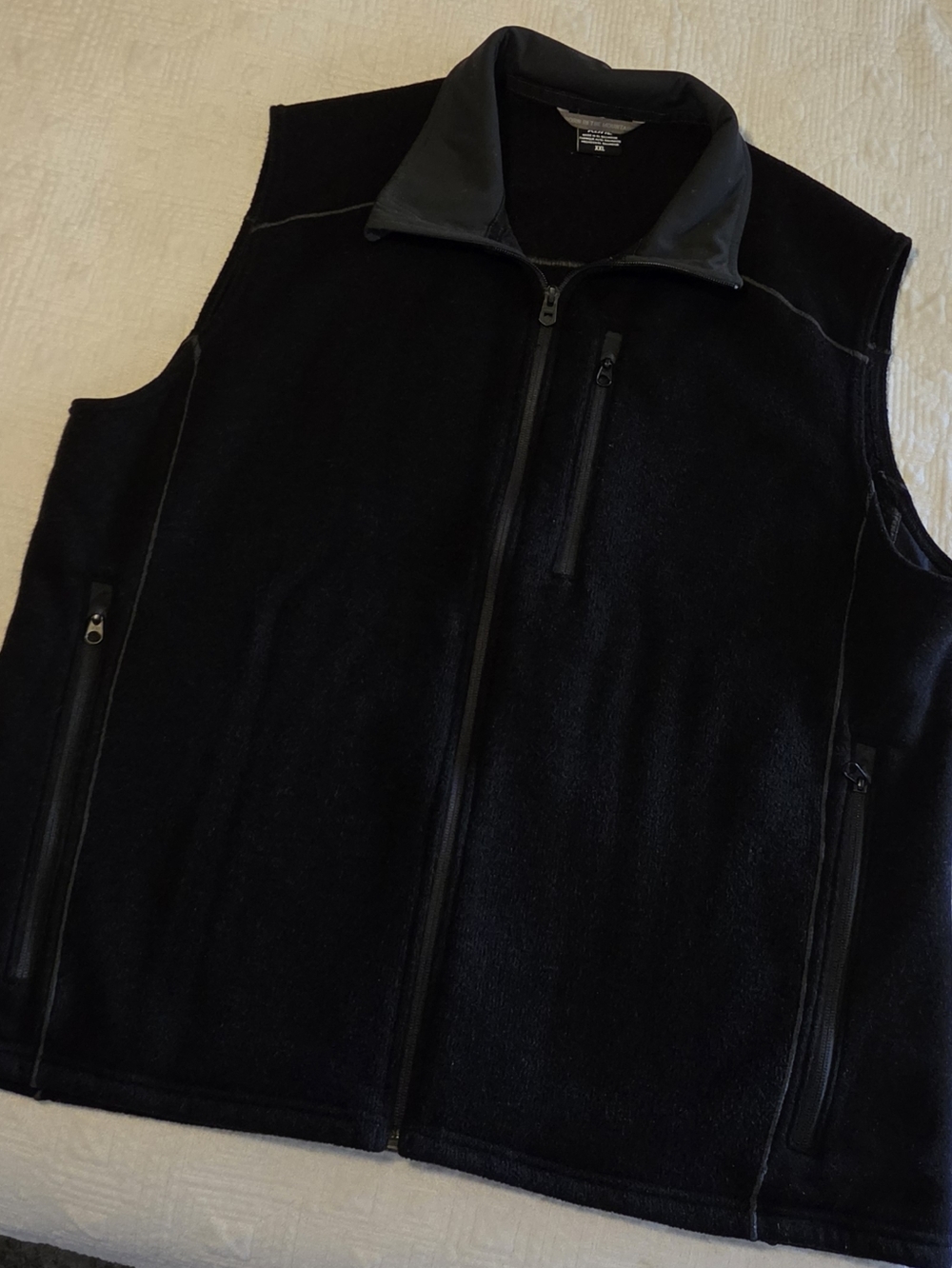 Kuhl Black Fleece Vest, Men's Size XXL